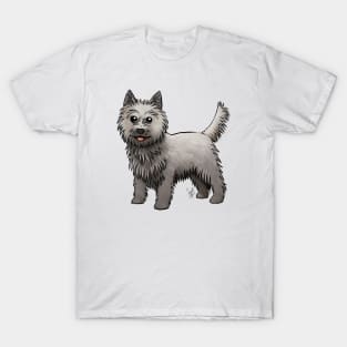 Dog - Cairn Terrier - Gray T-Shirt